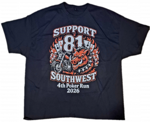 4th Poker Run Support-81Southwest Tshirt